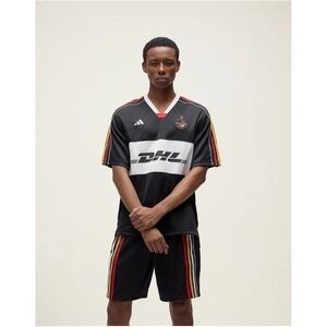 Kith For Adidas Size Large Football DHL Express Jersey Black NWT‎ Soccer